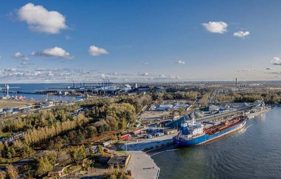 Widok z góry na Port Gdańsk