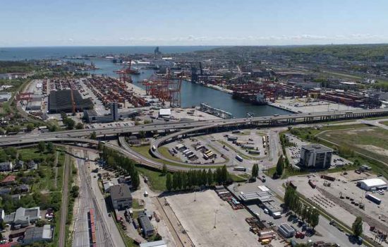 Widok na Port Gdynia z góry